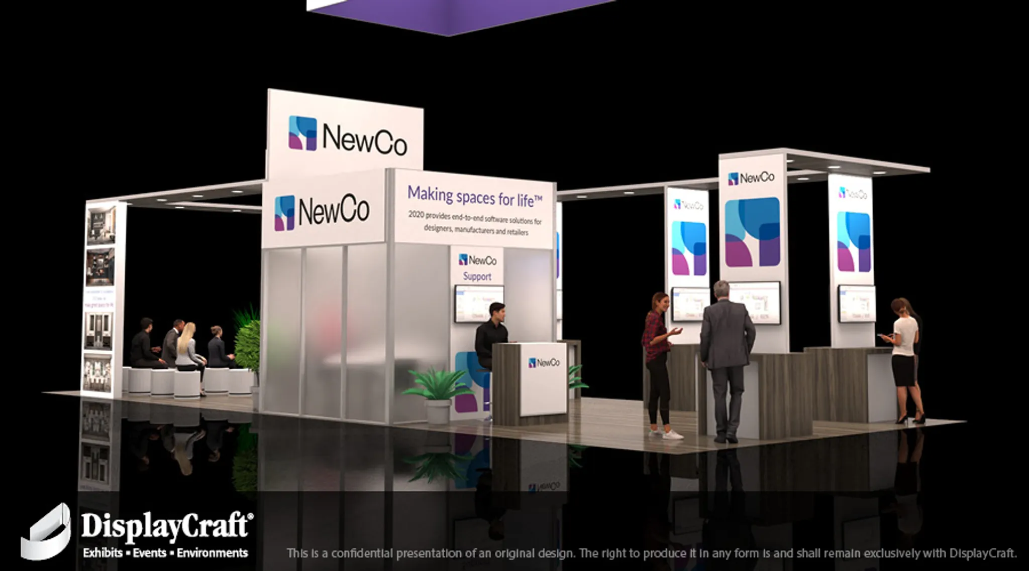 20x50 Île booth design by DisplayCraft